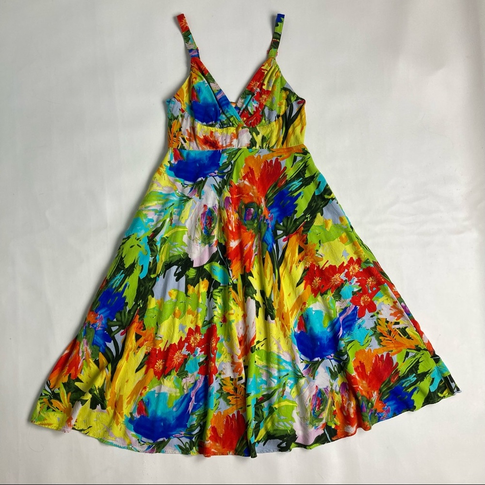 Jams World Ci Ci Dress in Floral Breeze Print Midi